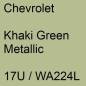 Preview: Chevrolet, Khaki Green Metallic, 17U / WA224L.